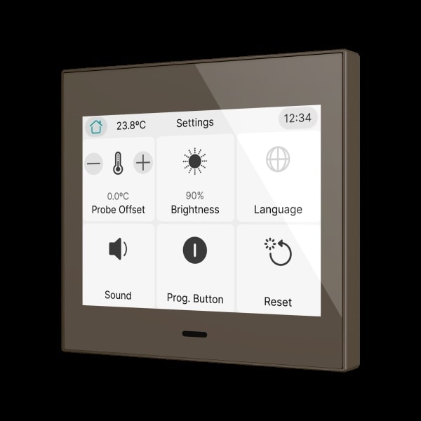 ZENNIO - CX35. KNX kapazitives Touchpanel mit 3,5'' - Mokka