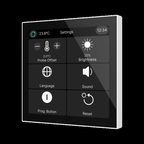 ZENNIO - CX40. KNX kapazitives Touchpanel mit 4'' - Weiß