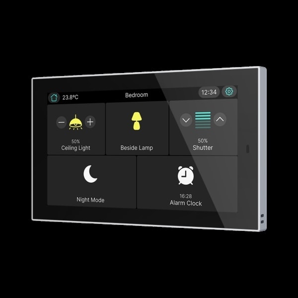 ZENNIO - CX50. KNX kapazitives Touchpanel mit 5'' - Silber
