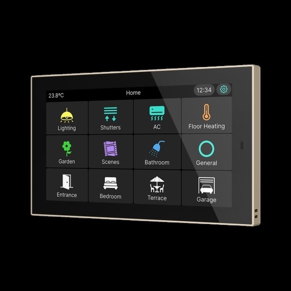 ZENNIO - CX50. KNX kapazitives Touchpanel mit 5'' - Champagne