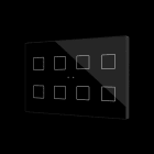 ZENNIO - Flat XL X8. Kapazitiver Taster - 8 buttons - Schwarz