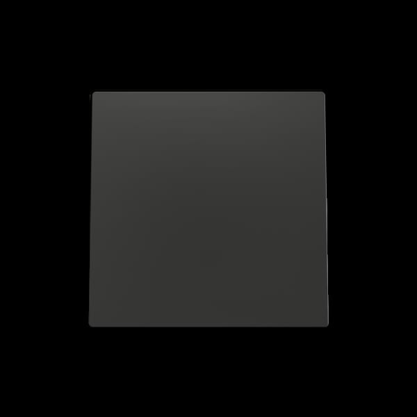 ZENNIO - ZS55. Einfachschalterabdeckung 55x55 mm - Schwarz