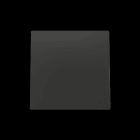 ZENNIO - ZS55. Einfachschalterabdeckung 55x55 mm - Schwarz
