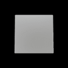 ZENNIO - ZS55. Einfachschalterabdeckung 55x55 mm - Silber