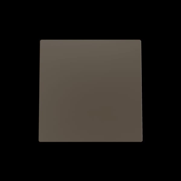 ZENNIO - ZS55. Einfachschalterabdeckung 55x55 mm - Mokka