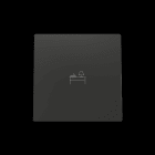 ZENNIO - ZS55. Einfachschalterabdeckung 55x55 mm - Schwarz - Custom Design. Minimum: 100