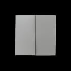 ZENNIO - ZS55. Zweifache Schalterabdeckung 55x55 mm - Silber