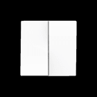 ZENNIO - ZS55. Zweifache Schalterabdeckung 55x55 mm - Weiß matt