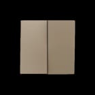 ZENNIO - ZS55. Zweifache Schalterabdeckung 55x55 mm - Champagne