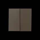 ZENNIO - ZS55. Zweifache Schalterabdeckung 55x55 mm - Mokka