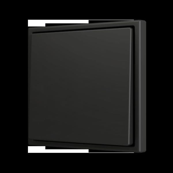 ZENNIO - ZS70. Soft Einfachtaster für 2 Binäreingänge 70x70 mm - Schwarz