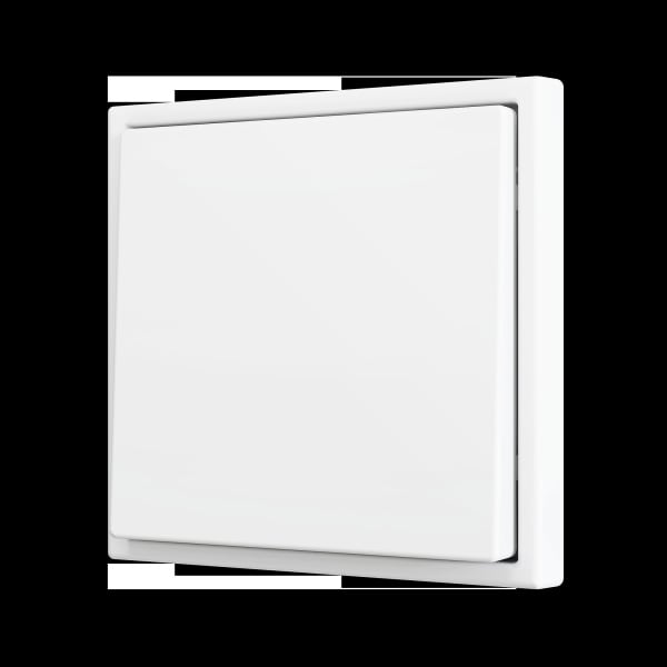 ZENNIO - ZS70. Soft Einfachtaster für 2 Binäreingänge 70x70 mm - Mattweiß
