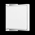 ZENNIO - ZS70. Soft Einfachtaster für 2 Binäreingänge 70x70 mm - Mattweiß