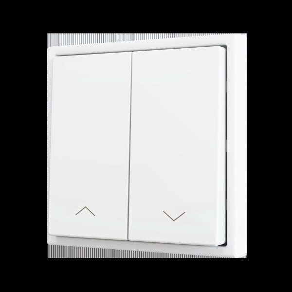 ZENNIO - ZS70. Soft Doppeltaster für 2 Binäreingänge 70x70 mm - Silber