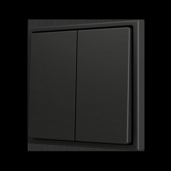 ZENNIO - ZS70. Soft Doppeltaster für 4 Binäreingänge 70x70 mm - Schwarz