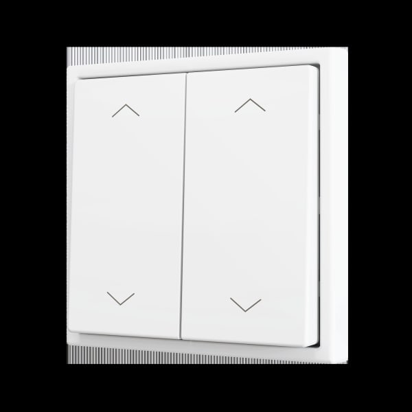 ZENNIO - ZS70. Soft Doppeltaster für 4 Binäreingänge 70x70 mm - Silber