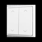 ZENNIO - ZS70. Soft Doppeltaster für 4 Binäreingänge 70x70 mm - Silber