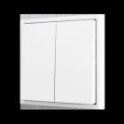 ZENNIO - ZS70. Soft Doppeltaster für 4 Binäreingänge 70x70 mm - Mattweiß
