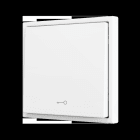 ZENNIO - ZS70. Soft Einfachtaster für 1 Binäreingang 70x70 mm - Schlüssel-Symbol - Mattwe