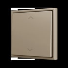 ZENNIO - ZS70. Soft Einfachtaster für 2 Binäreingänge 70x70 mm - Jalousie-Symbol - Champa