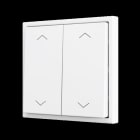 ZENNIO - ZS70. Soft Doppeltaster für 4 Binäreingänge 70x70 mm - Jalousie-Symbol - Mattwei
