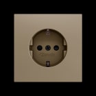 ZENNIO - ZS70. Schuko-Steckdosenabdeckung mit Schrauben 70x70 mm - Champagne