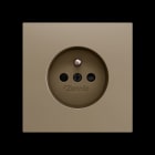ZENNIO - ZS70. Französische Steckdosenabdeckung mit Schrauben 70x70 mm - Champagne