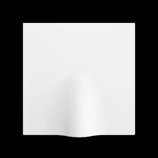 ZENNIO - ZS70. Kabelauslass-Abdeckung 70x70 mm - Mattweiß