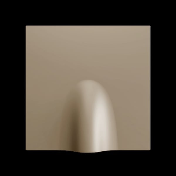 ZENNIO - ZS70. Kabelauslass-Abdeckung 70x70 mm - Champagne