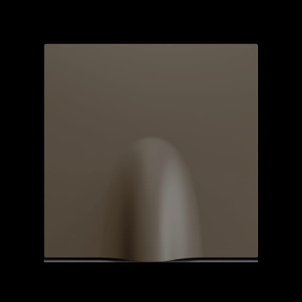 ZENNIO - ZS70. Kabelauslass-Abdeckung 70x70 mm - Mokka