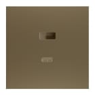 ZENNIO - ZS70. Abdeckplatte für Zweifach-USB-Ladegerät C+A 70x70 mm - Champagne