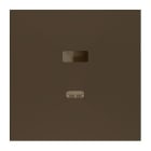ZENNIO - ZS70. Abdeckplatte für Zweifach-USB-Ladegerät C+A 70x70 mm - Mokka