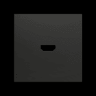 ZENNIO - ZS70. Abdeckung für HDMI Einsatz 70x70 mm - Schwarz