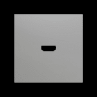 ZENNIO - ZS70. Abdeckung für HDMI Einsatz 70x70 mm - Silber