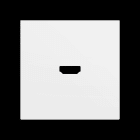 ZENNIO - ZS70. Abdeckung für HDMI Einsatz 70x70 mm - Mattweiß