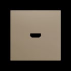 ZENNIO - ZS70. Abdeckung für HDMI Einsatz 70x70 mm - Champagne