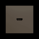 ZENNIO - ZS70. Abdeckung für HDMI Einsatz 70x70 mm - Mokka