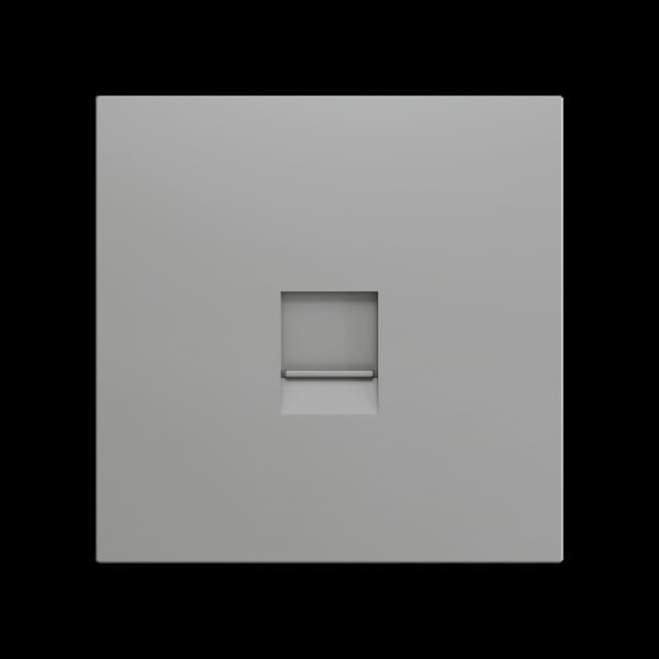 ZENNIO - ZS70. Abdeckung für RJ45 Anschluss 70x70 mm - 1 Modul - Silber