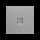 ZENNIO - ZS70. Abdeckung für RJ45 Anschluss 70x70 mm - 1 Modul - Silber