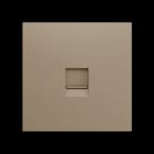ZENNIO - ZS70. Abdeckung für RJ45 Anschluss 70x70 mm - 1 Modul - Champagne