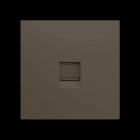 ZENNIO - ZS70. Abdeckung für RJ45 Anschluss 70x70 mm - 1 Modul - Mokka