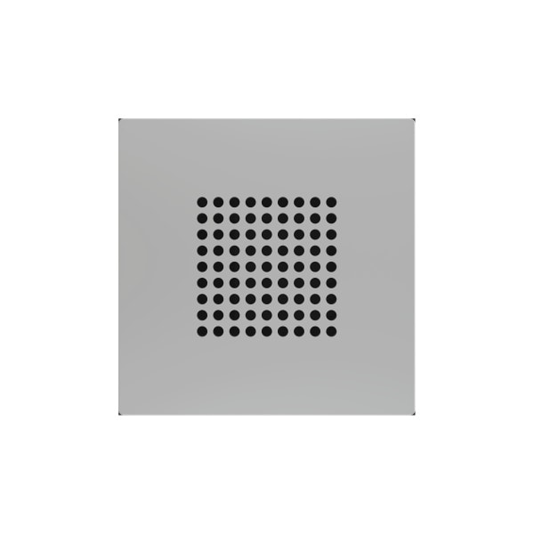 ZENNIO - ZS55. RingBOX. KNX-Klingelabdeckung 55x55 mm - Silber