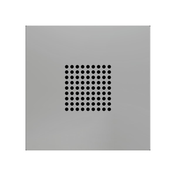 ZENNIO - ZS70. RingBOX. KNX-Klingelabdeckung 70x70 mm - Silber