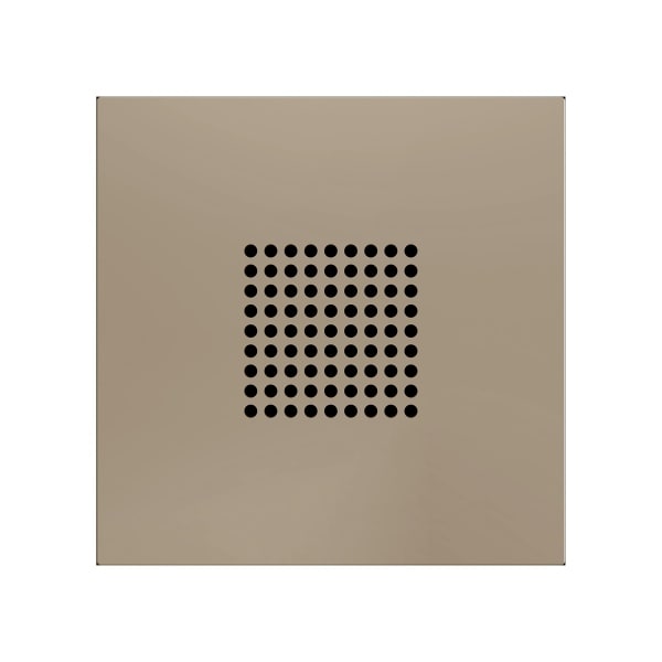 ZENNIO - ZS70. RingBOX. KNX-Klingelabdeckung 70x70 mm - Champagner