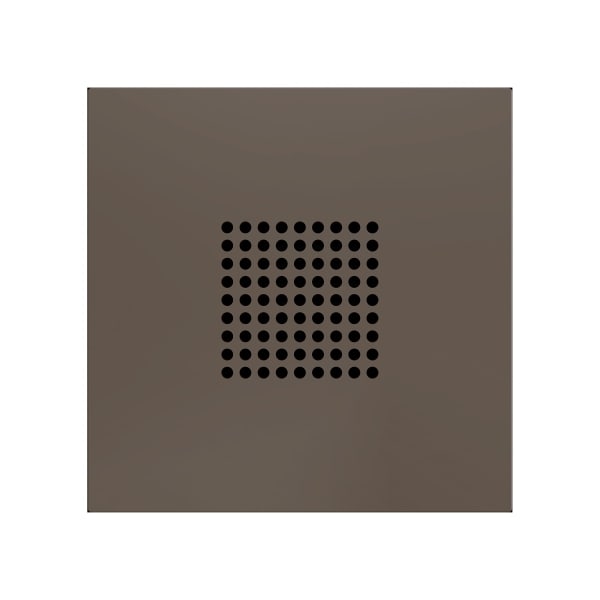 ZENNIO - ZS70. RingBOX. KNX-Klingelabdeckung 70x70 mm - Mokka