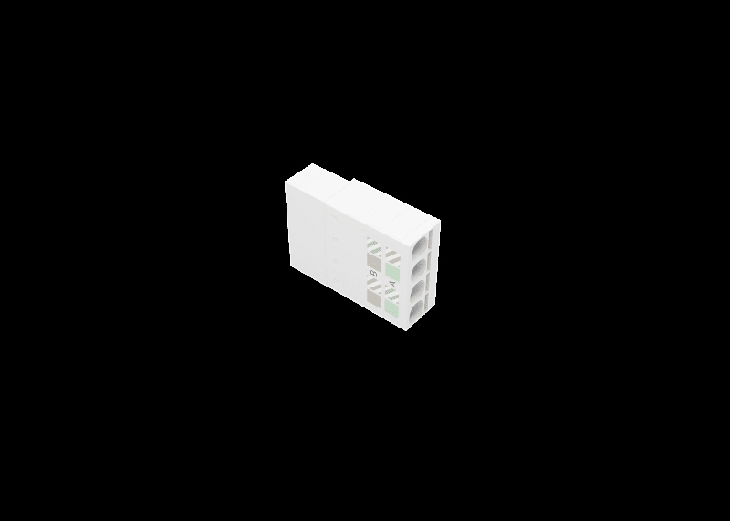 ZENNIO - 4-Draht-Ethernet-Anschluss mit Push-In-Verbindung. ZACETH