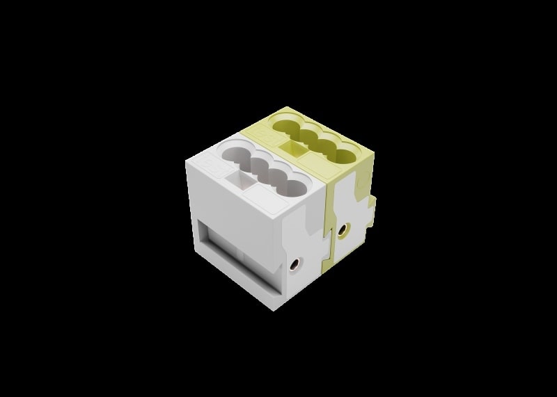 ZENNIO - KNX Busklemme. WAGO 243-212 Gelb-Weiß