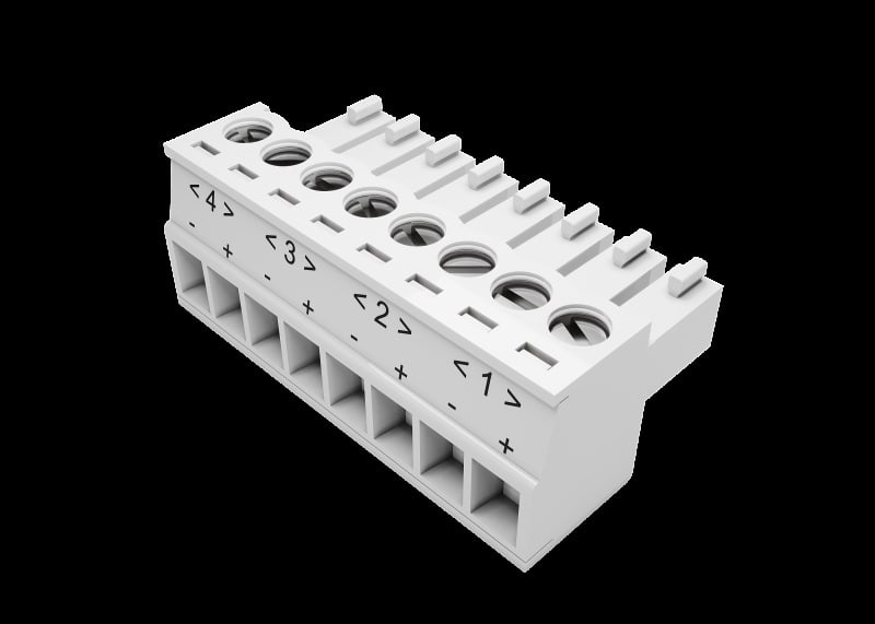 ZENNIO - Ausgangsstecker - Lumento C4 (8-Pol)