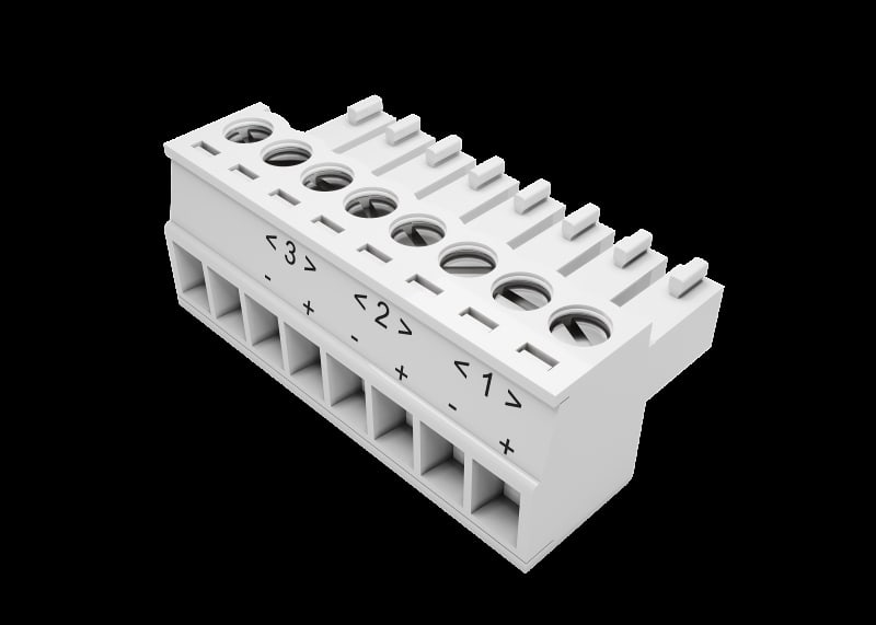 ZENNIO - Ausgangsstecker - Lumento C3 (8-Pol)