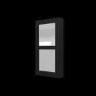 ZENNIO - GetFace IP - Aufputz-Installation - Rahmen - 2 Module - Schwarz (nur mit ZVP-BPL